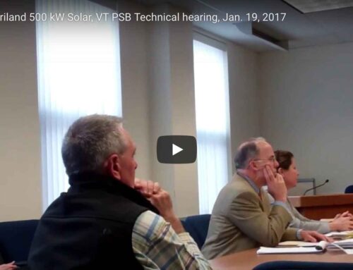 Triland Partners 500 kW Solar project, Clarendon, Vt. Technical Hearing.