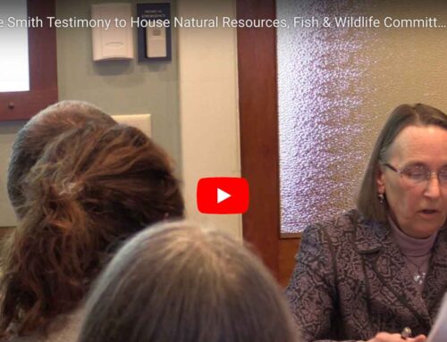 Testimony by VCE to House Natural Resources, Fish & Wildlife Committee, Feb. 14, 2019