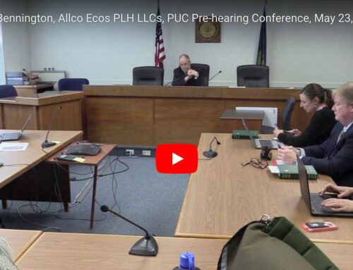 Warner Solar Bennington, Allco Ecos PLH LLCs, PUC Pre-hearing Conference
